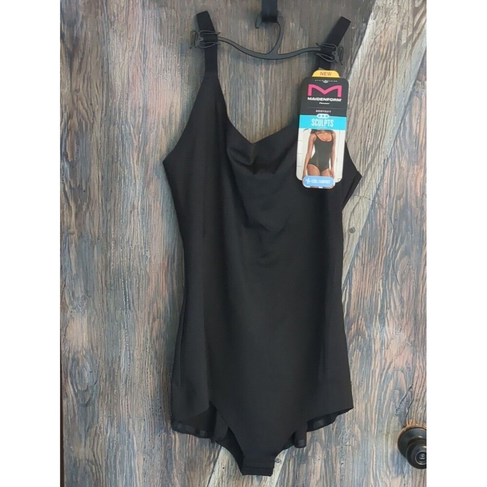 Maidenform Black Sculpting Shapewear Bodysuit XXXL